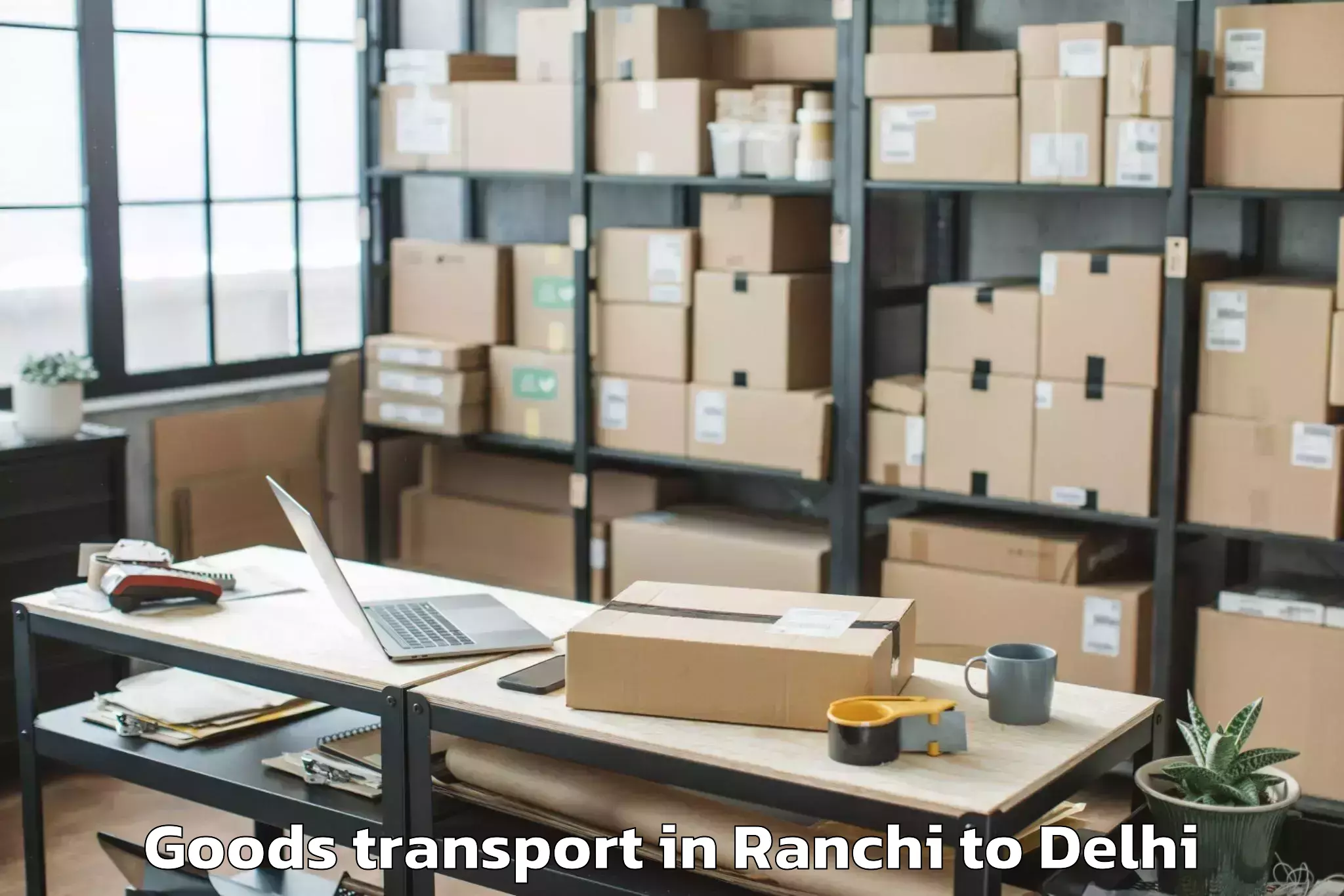 Hassle-Free Ranchi to East Delhi Mall Goods Transport